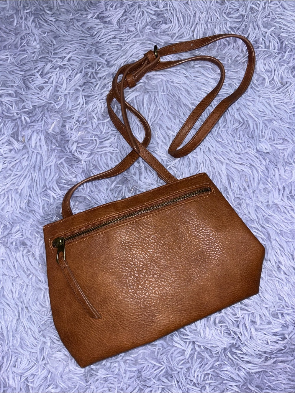 Universal Thread Brown Pebble Leather Crossbody Bag